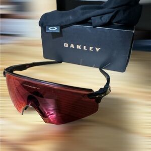 Oakley encoder - red prism trail torch lenses - black frames